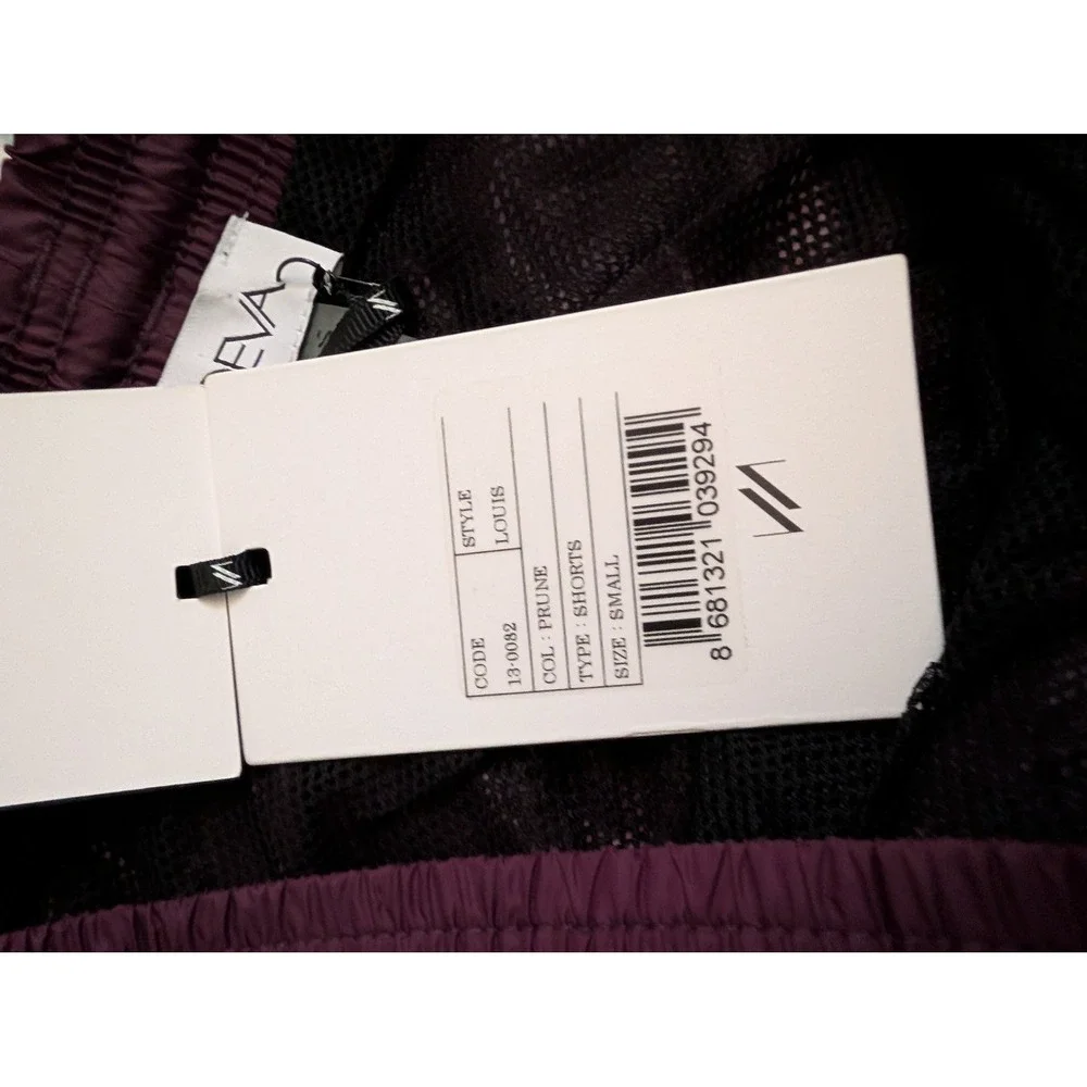 Moeva Louis Prune Quick-Dry Mid-Thigh Swim Shorts Mens Small NEW Luxury Trunks
